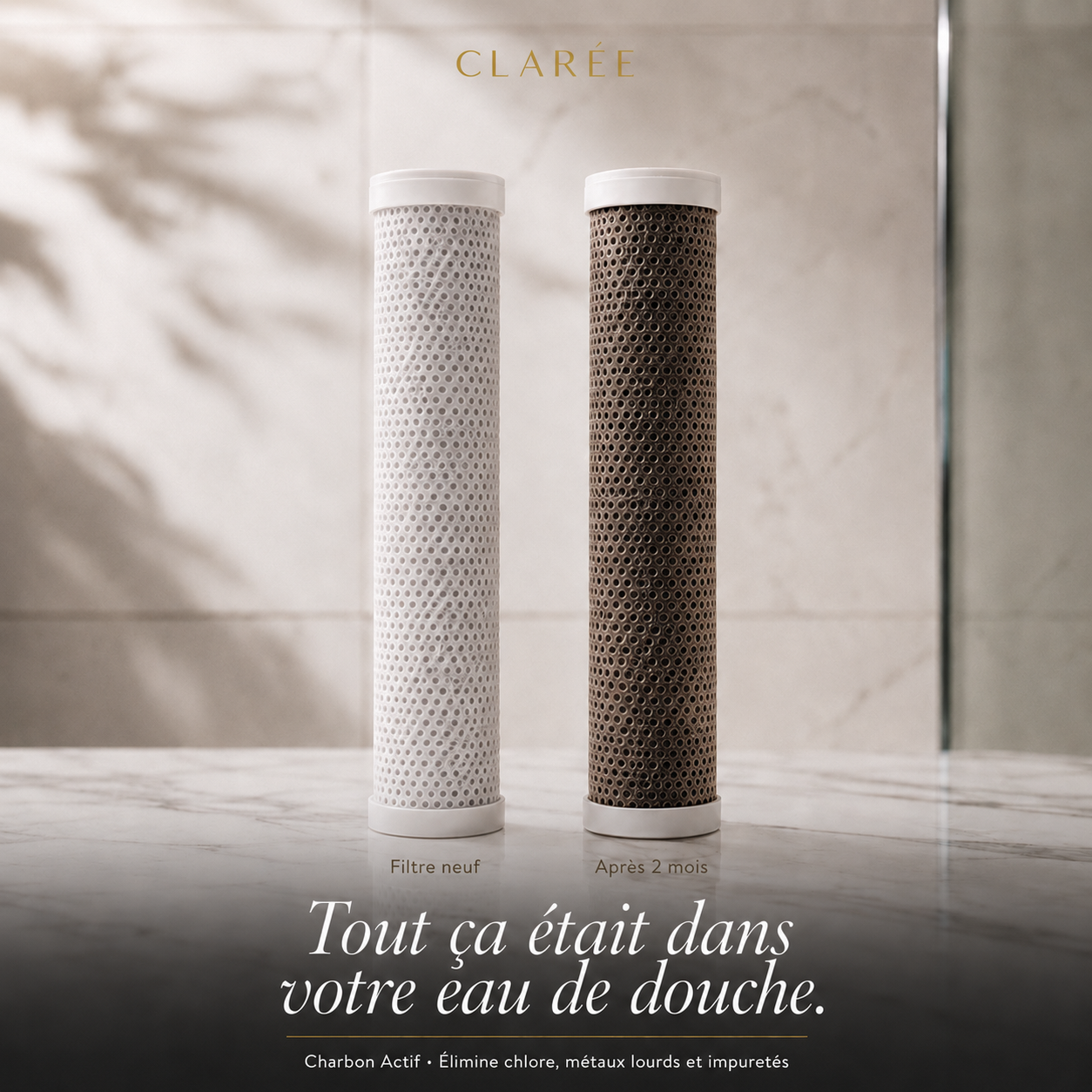 Clarée - Pommeau filtrant vitamine C